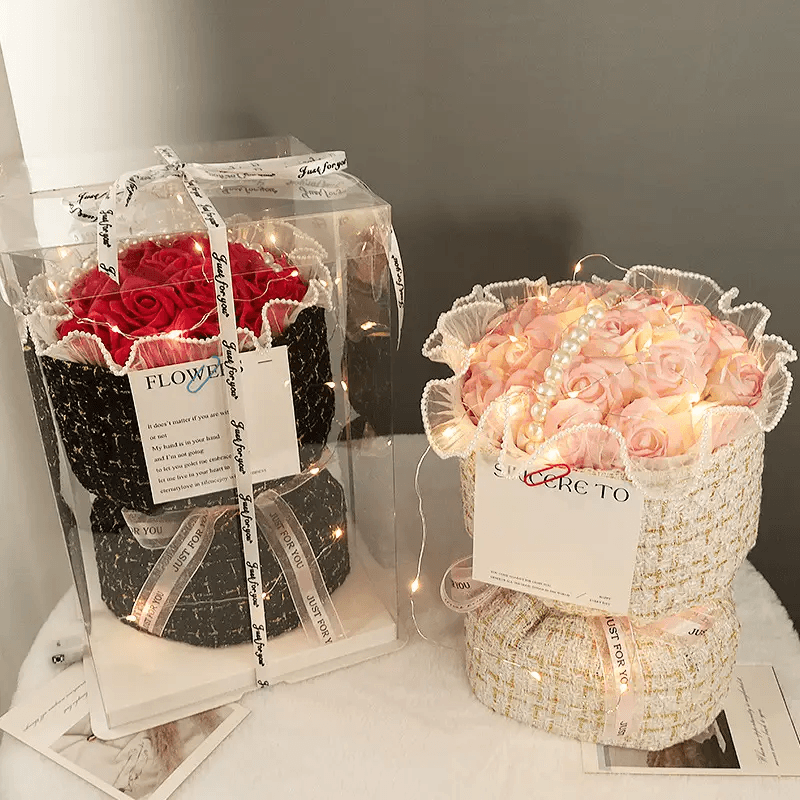 Elegant Soap Flower Bouquet by Pampering Heaven