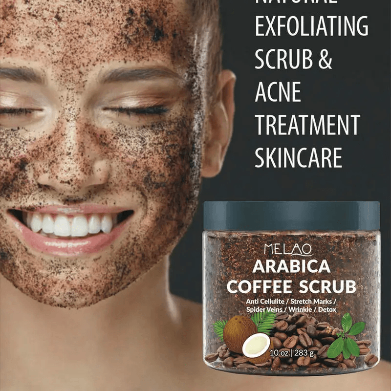 Coffee body scrub product image showcasing natural exfoliating scrub for radiant skin.