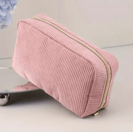 Corduroy Storage Cosmetic Bag by Pampering Heaven