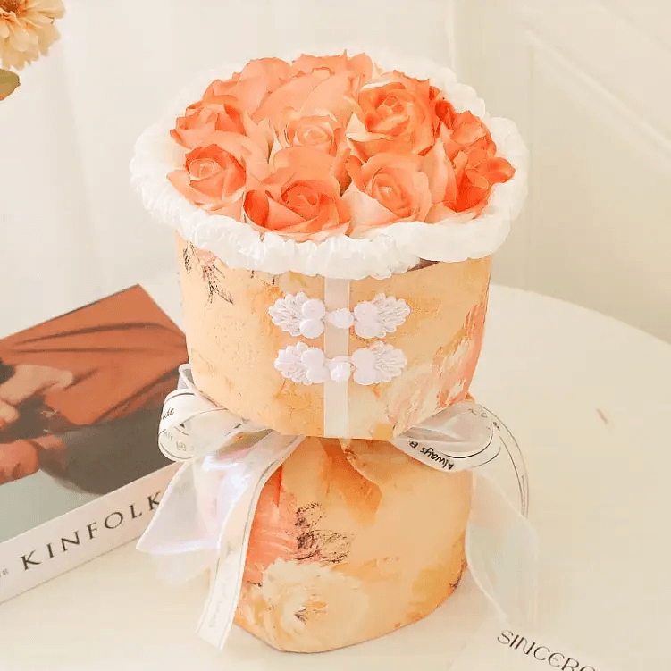 Gift Heart Soap Flower Carnation Rose by Pampering Heaven