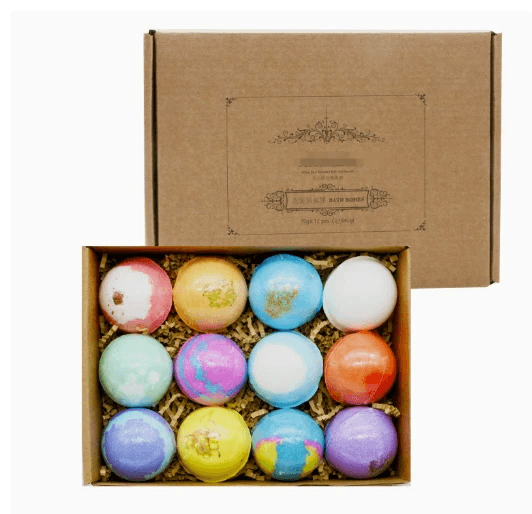 Aromatherapy Bath Bombs Set with Essential Oils by Pampering Heaven