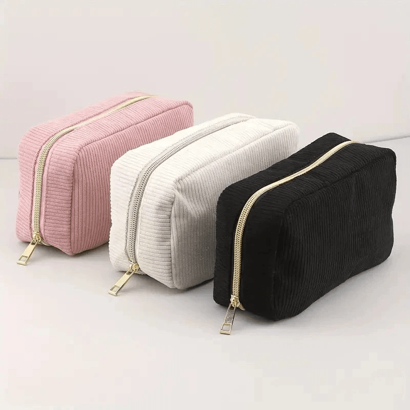 Corduroy Cosmetic Bag by Pampering Heaven
