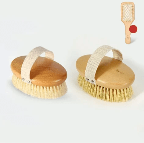 Wooden Bristle Bath Brush by Pampering Heaven