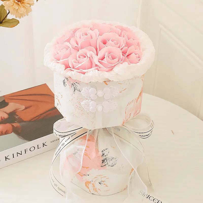 Elegant Soap Flower Bouquet by Pampering Heaven