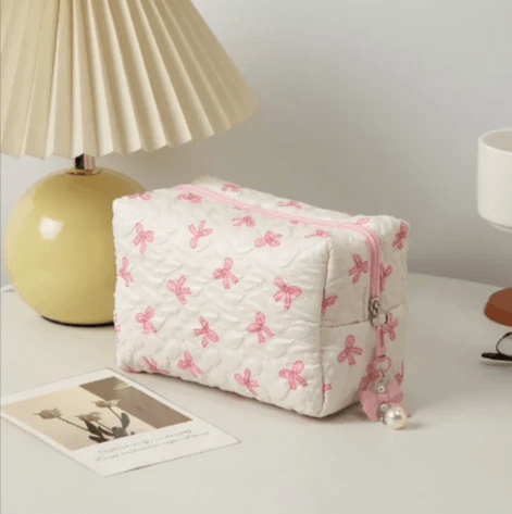 Bow Clutch Cosmetic Bag by Pampering Heaven