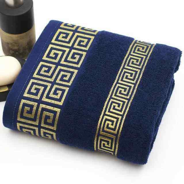 Cotton Solid Color Large Bath Towel Gift Set