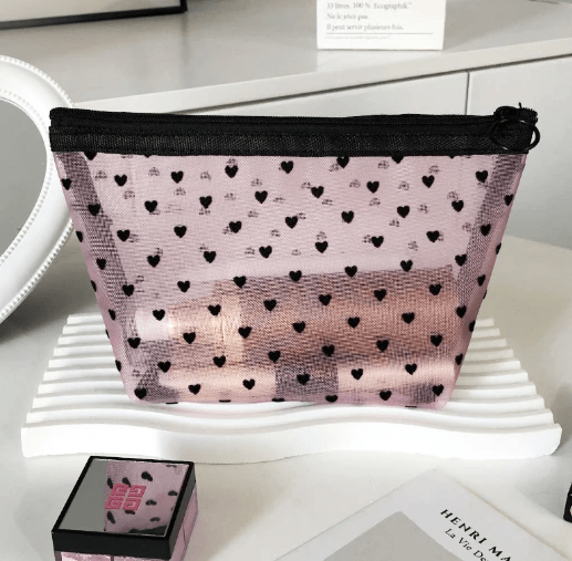 Love Mesh Cosmetic Bag by Pampering Heaven