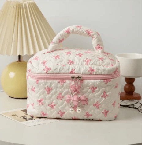 Bow Clutch Cosmetic Bag by Pampering Heaven