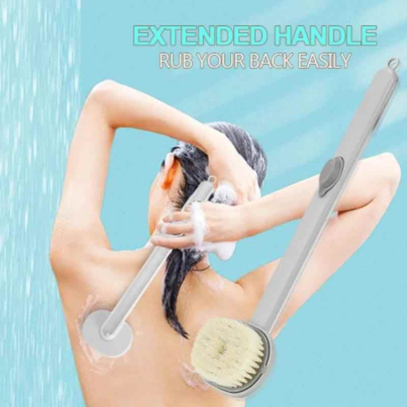 Long-Handled Liquid Bath Brush for Exfoliating Massage