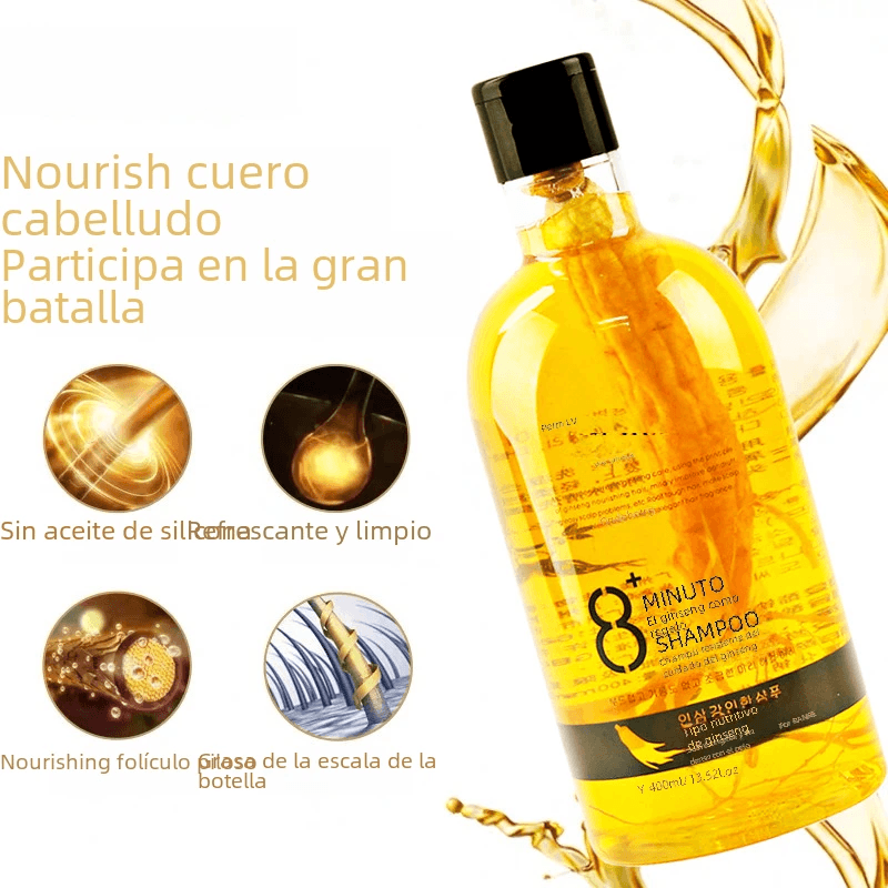 Ginseng Shampoo for Oily Hair, Dandruff & Fresh Scent 400ml by Pampering Heaven