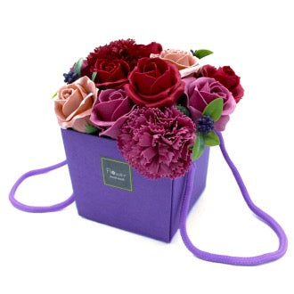 Purple Garden Soap Flower Bouquet