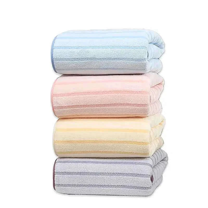Luxurious Coral Wool Thick Bath Towel - Great Gift!