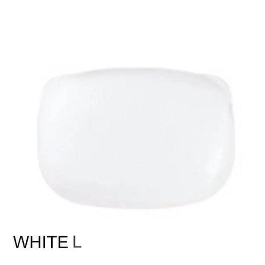 Travel soap container organizer in white, lightweight and stylish for bathroom essentials.
