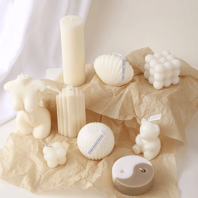 Handmade Geometric Aromatherapy Candles by Pampering Heaven
