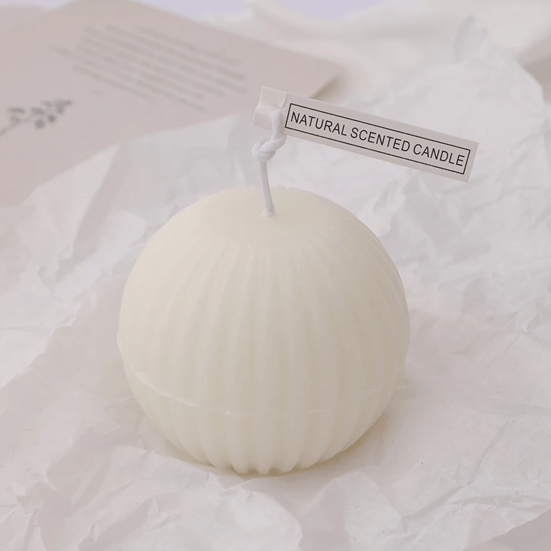 Handmade geometric aromatherapy candles in a decorative design, made from natural soy wax for a calming ambiance.