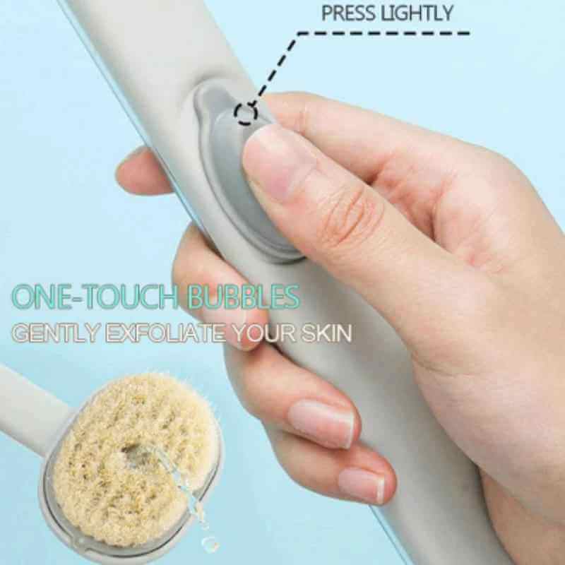 Long-Handled Liquid Bath Brush for Exfoliating Massage