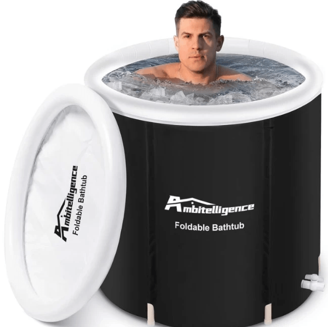 Portable Foldable Ice Bath Tub for Recovery by Pampering Heaven