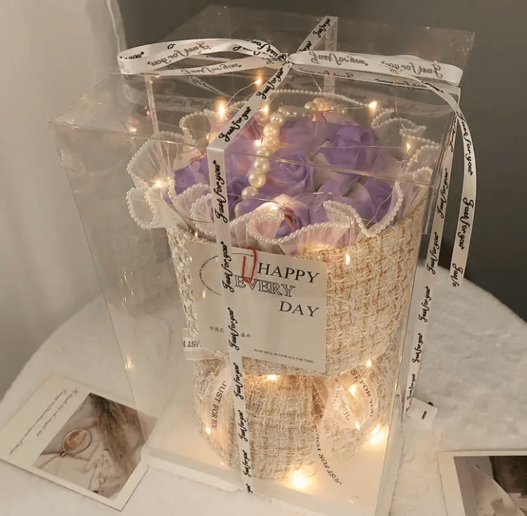 Gift Heart Soap Flower Carnation Rose by Pampering Heaven