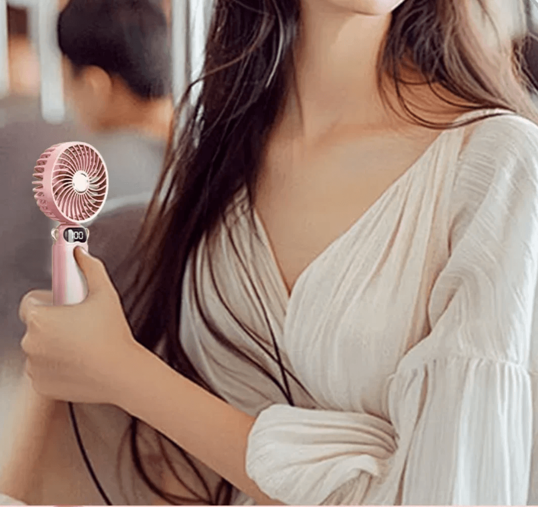 Mini Folding Aromatherapy Fan by Pampering Heaven
