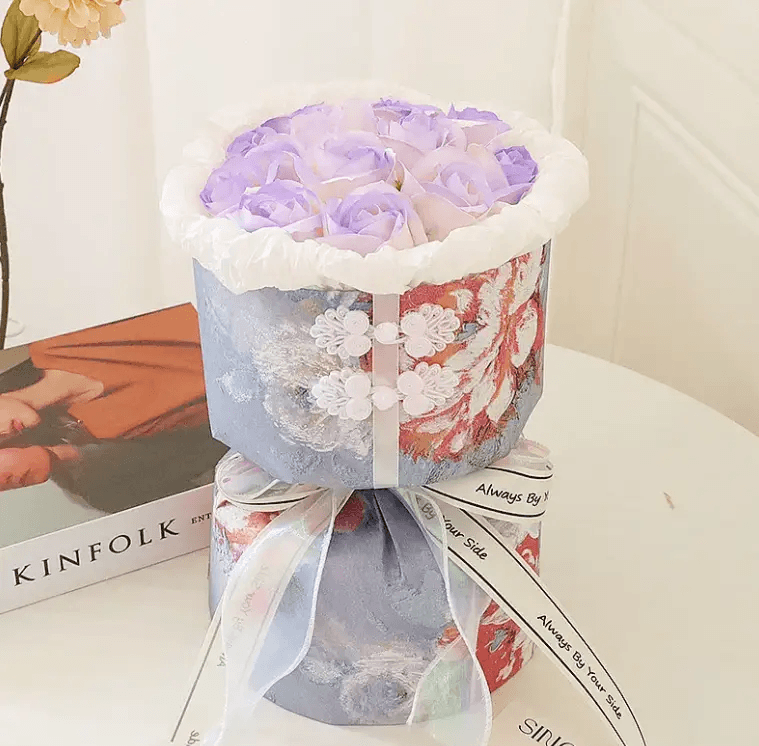 Gift Heart Soap Flower Carnation Rose by Pampering Heaven