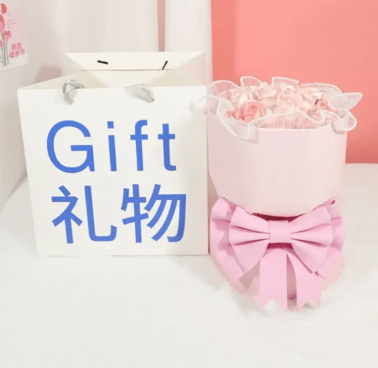 Gift Heart Soap Flower Carnation Rose by Pampering Heaven