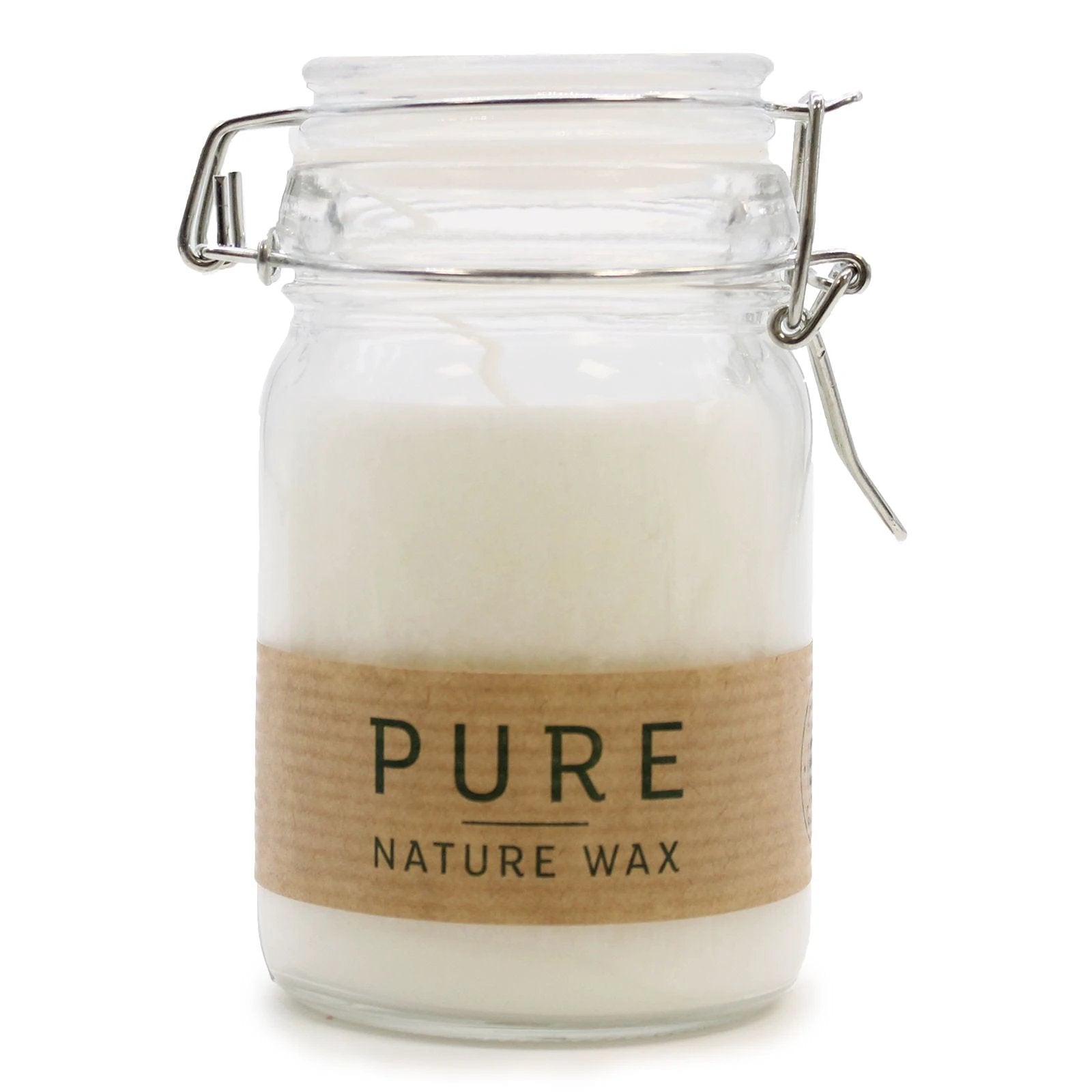 Pure Olive Wax Jar Candle 120x70 - White by AW Dropship UK