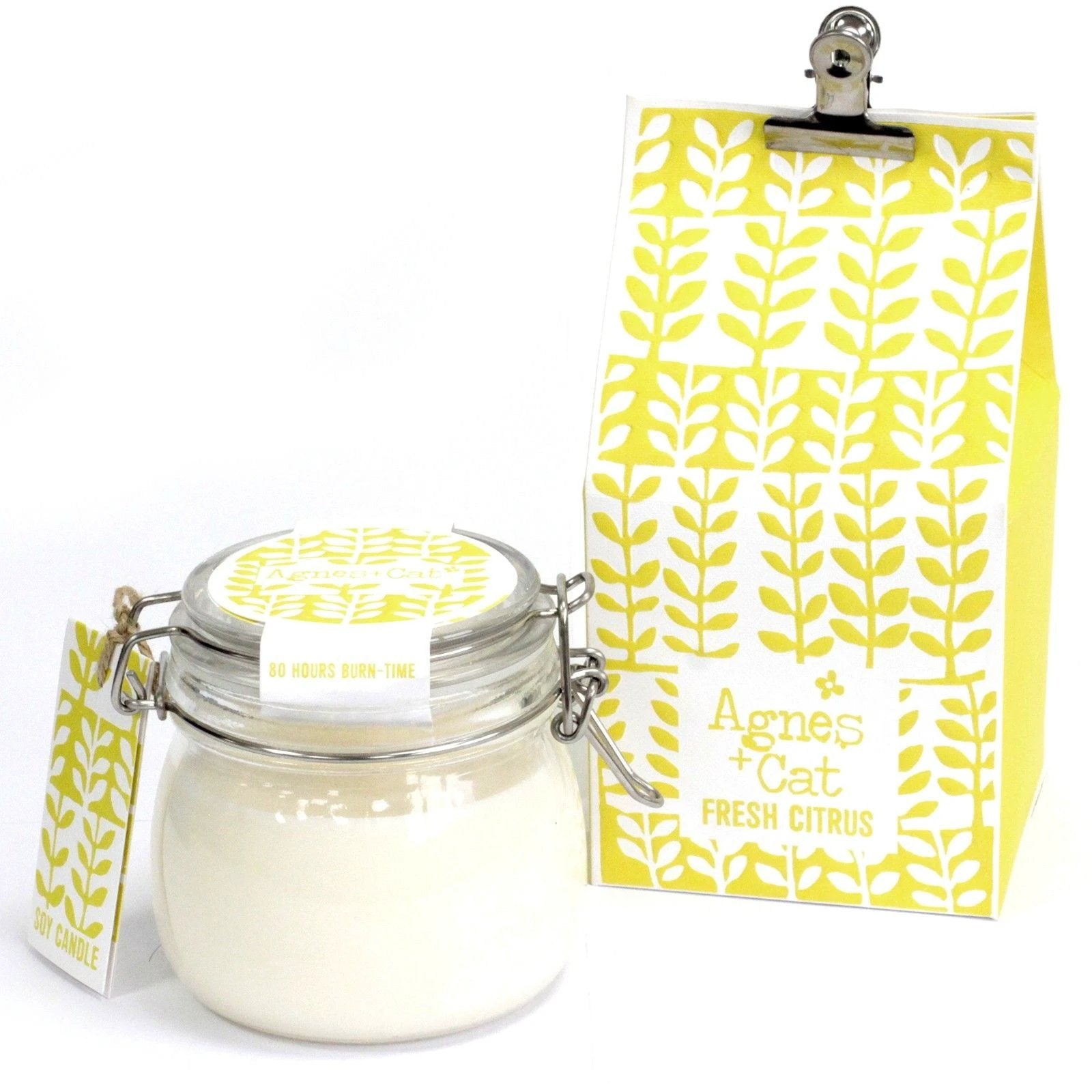 Agnes + Cat Kilner Jar Candle - Fresh Citrus by AW Dropship UK