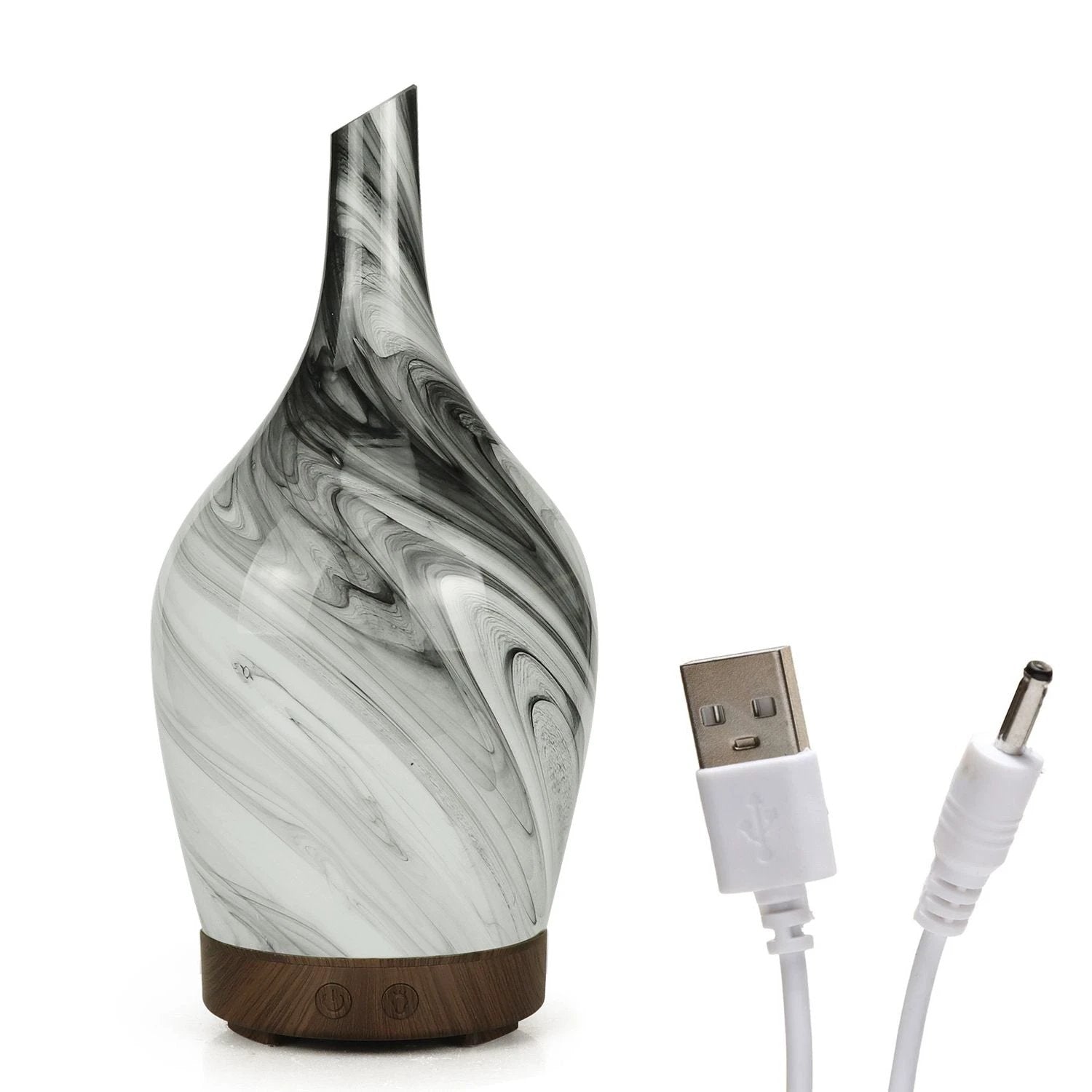 Aroma Atomiser - Glass Abstract Grey USB by AW Dropship UK