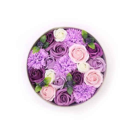 Round Box - Lavender Rose & Carnation by AW Dropship UK