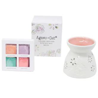 Wax Melter with Four Soy Wax Melts by AW Dropship UK