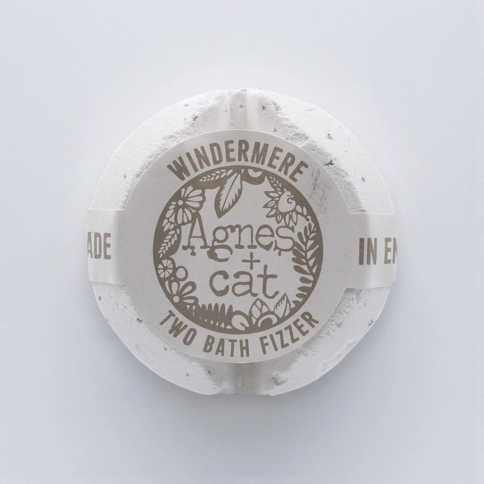 Agnes And Cat Bath Fizzer Windermere Handcrafted In Sheffield With Cocoa Butter And British Fragrance Oils by AW Dropship UK