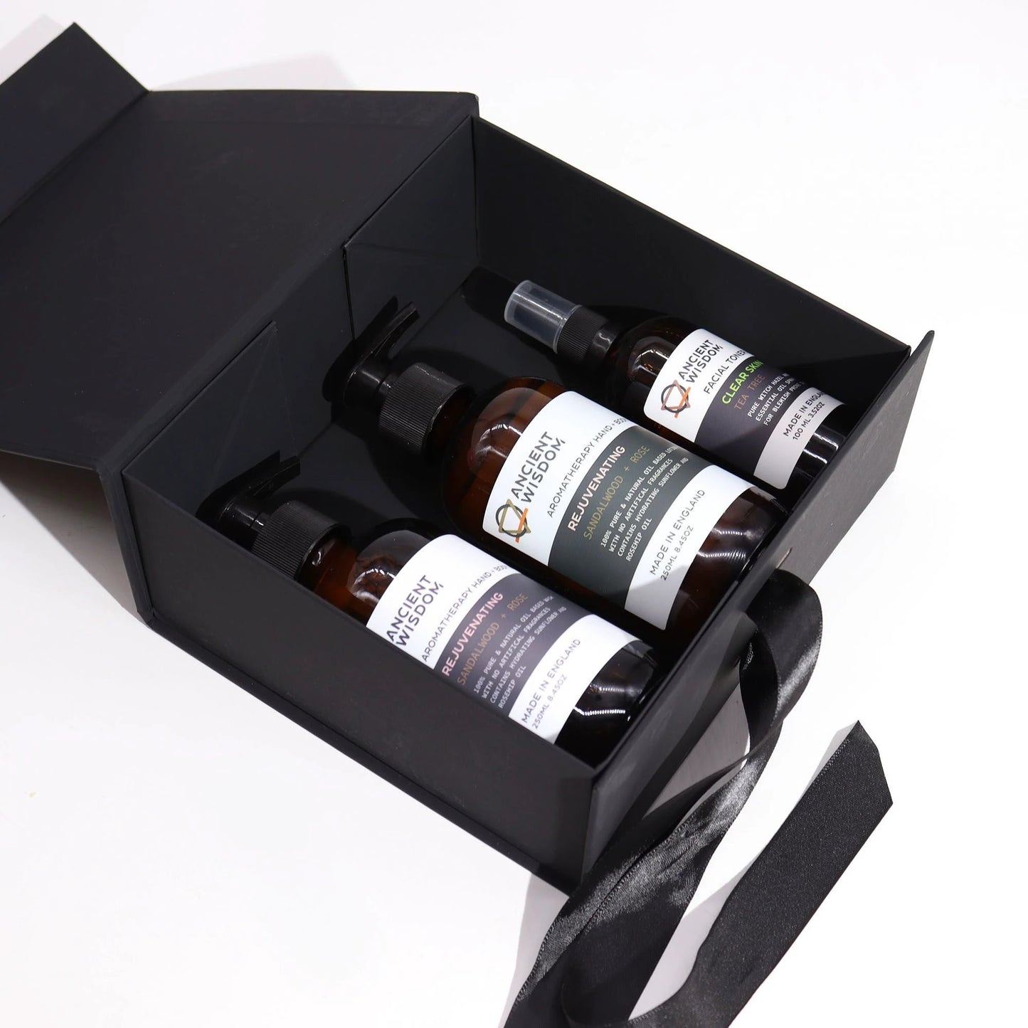 Flat Pack Gift Box - Medium Square (20x18.2x8cm) - Black by AW Dropship UK