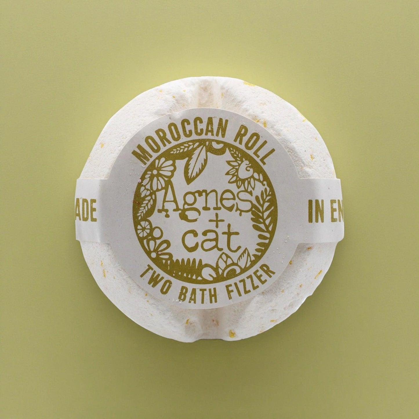 Agnes and Cat Bath Fizzer Moroccan Roll Handcrafted in Sheffield with Premium British Fragrance Oils by AW Dropship UK