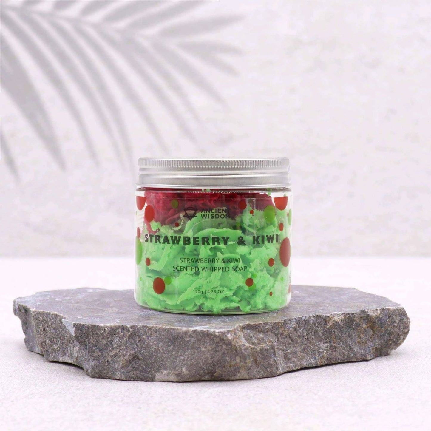 Strawberry & Kiwi Whipped Soap – Fruity Moisturising Cleanse 120g