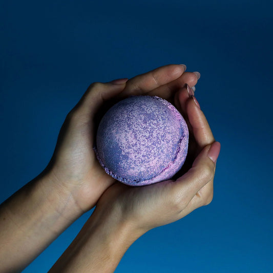 Set Of 3 Yorkshire Violet Bath Bombs 180g Each With Deep Violet Indigo Marbling UK Crafted Fragrance by AW Dropship UK