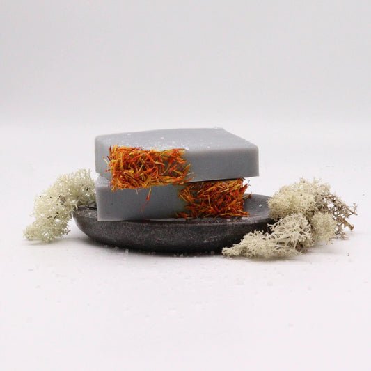 Coastal Wilderness Soap Bar 100g With Sea Salt Moss Charcoal And Safflower Oil Nourishing by AW Dropship UK
