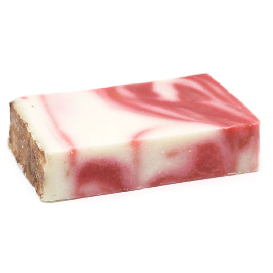 Red Clay Olive Oil Soap Slice 100g Handmade Natural Skincare For Acne Prone Skin by AW Dropship UK