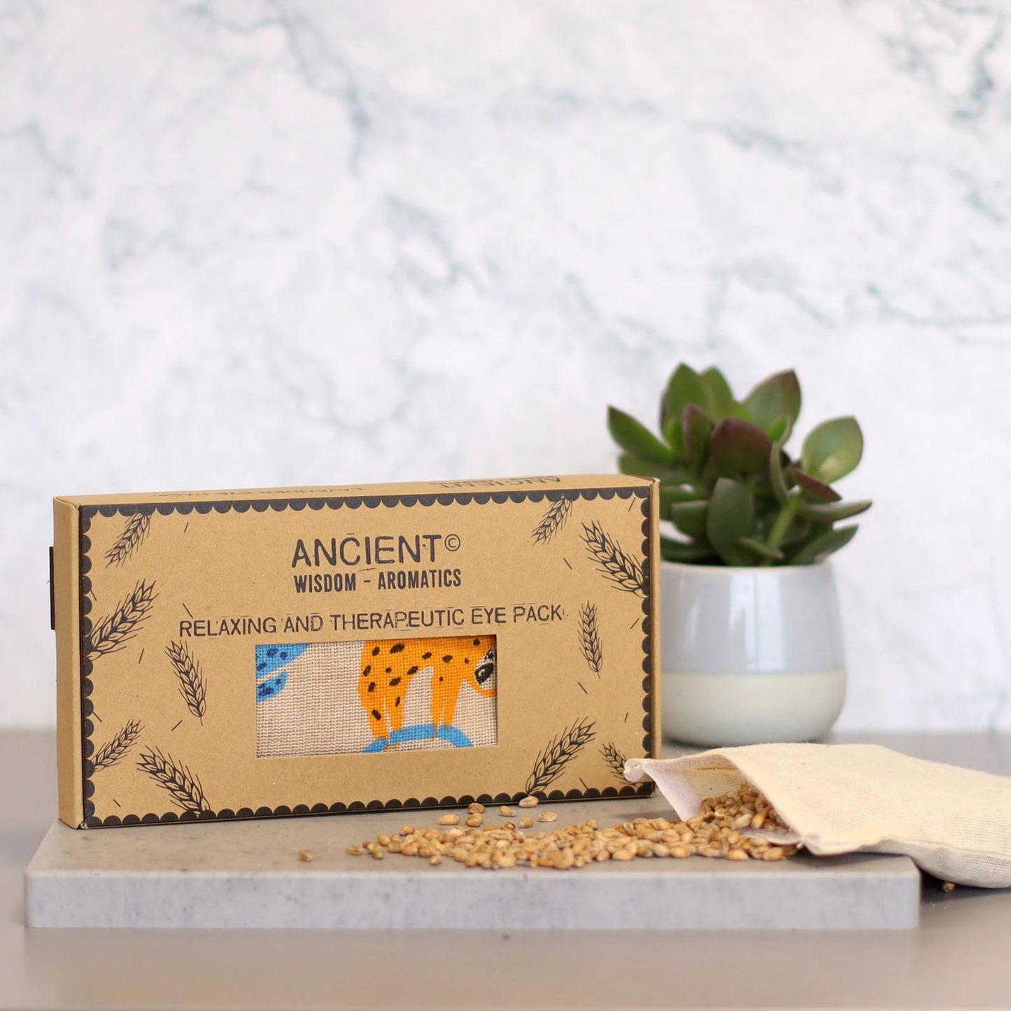 Lavender Natural Cotton and Juco Eye Pillow in Gift Box - Lazy Sloth by AW Dropship UK