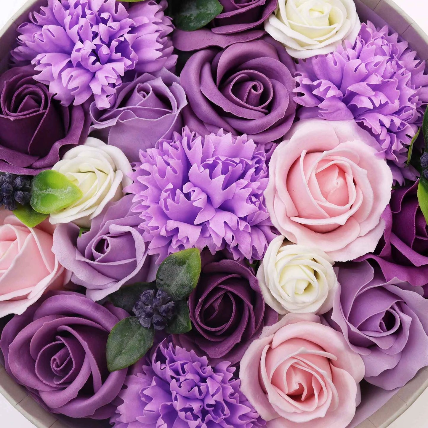 Round Box - Lavender Rose & Carnation by AW Dropship UK
