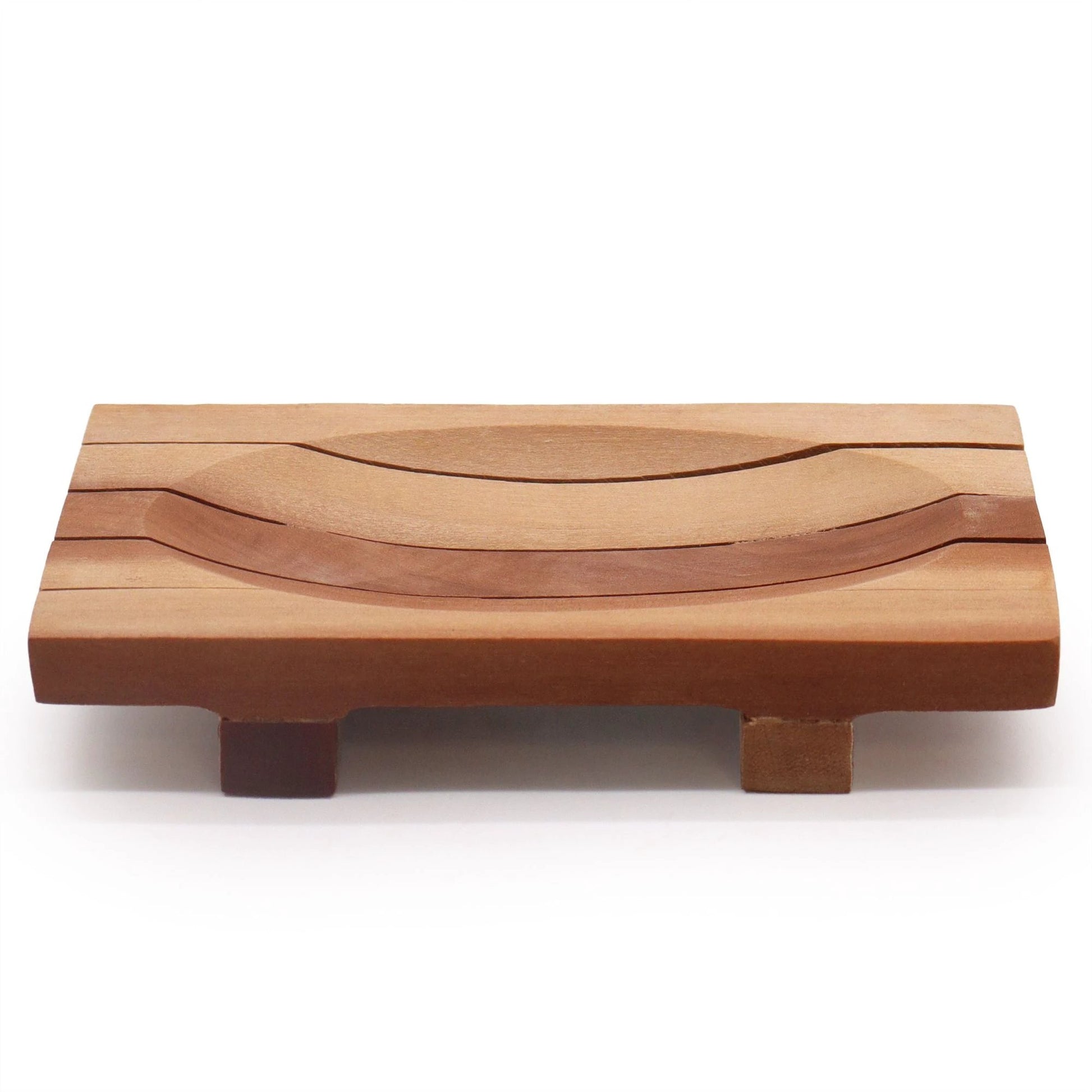 Classic Mahogany Soap Dish - Grid Drainer by AW Dropship UK