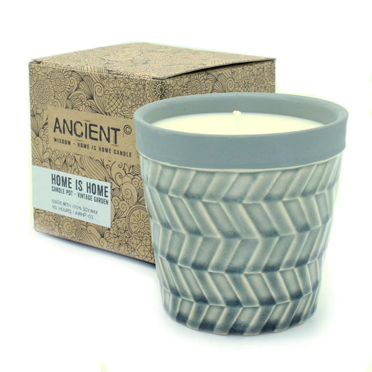 Home is Home Candle Pots - Vintage Garden by AW Dropship UK