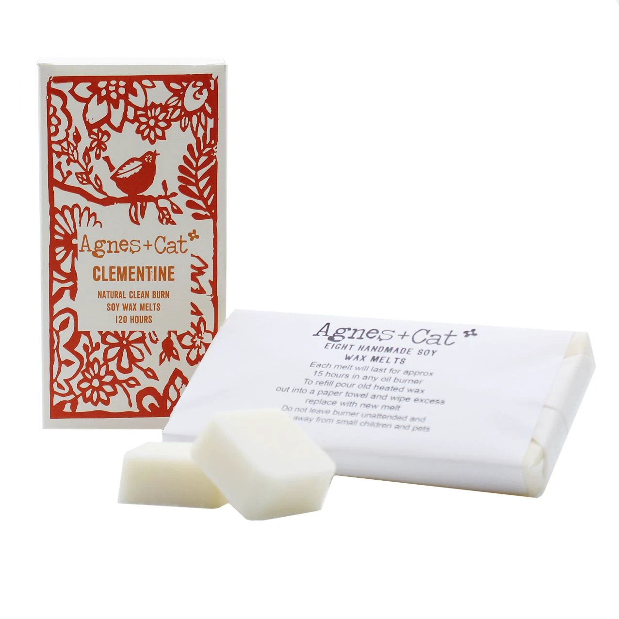 Agnes + Cat Box of 8 Wax Melts - Clementine by AW Dropship UK