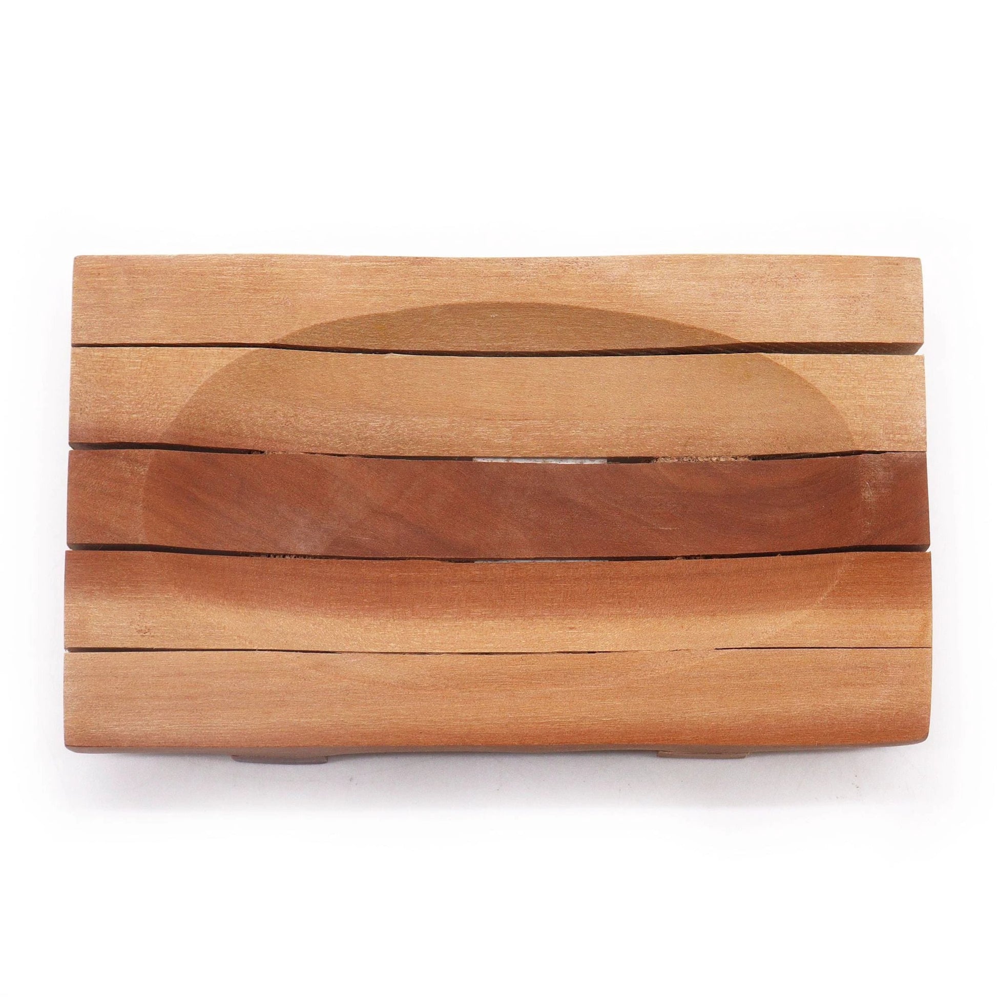 Classic Mahogany Soap Dish - Grid Drainer by AW Dropship UK