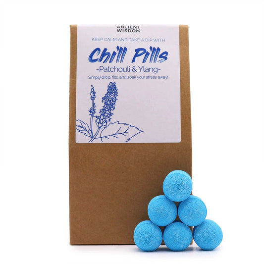 Chill Pills Gift Pack 350g Ylang Ylang And Patchouli Bath Pills For A Relaxing Soak by AW Dropship UK