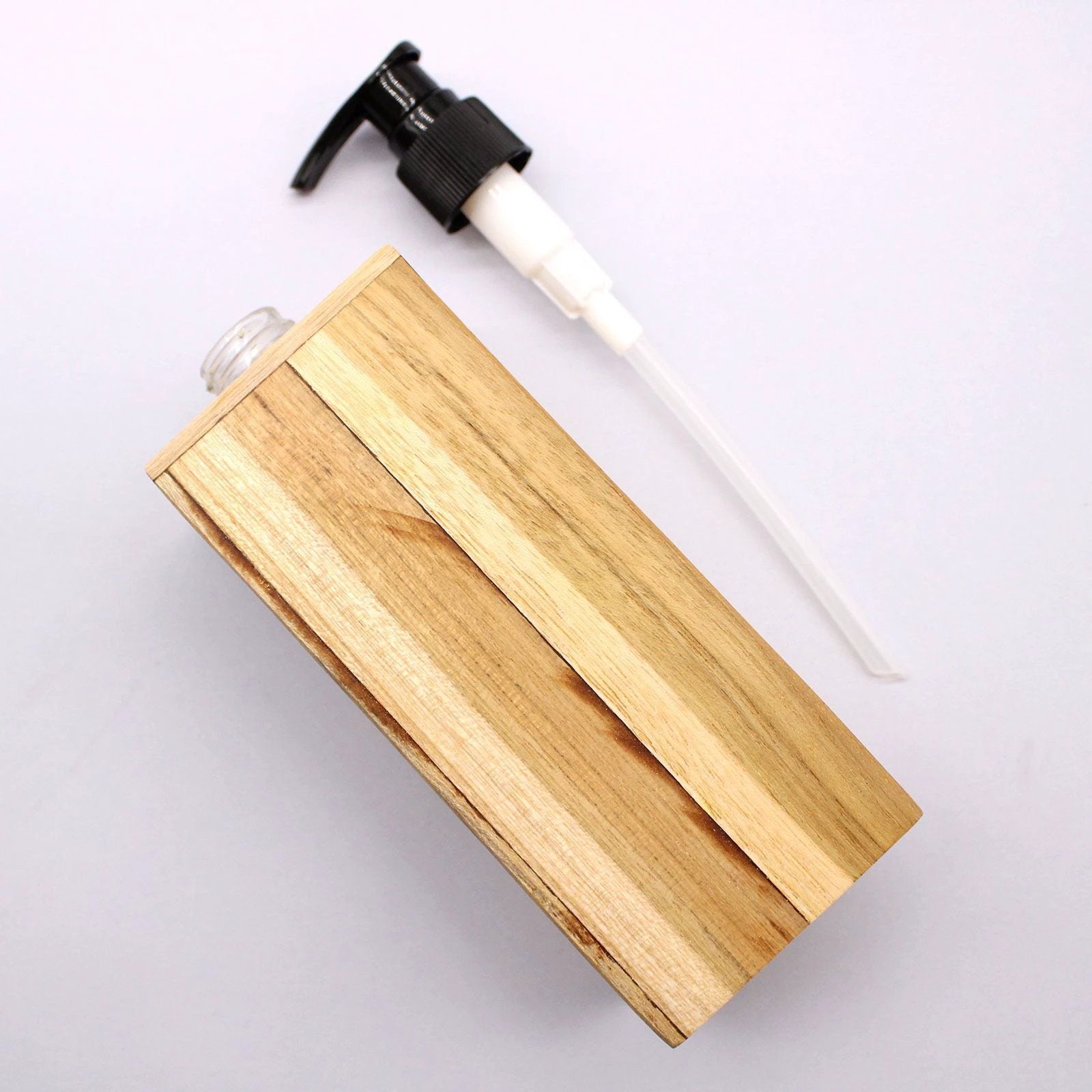 Natural Teakwood Soap Dispenser - Square by AW Dropship UK