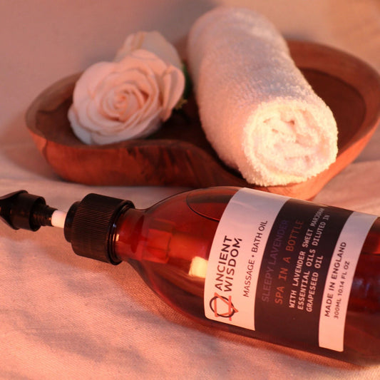 Aromatherapy Massage and Bath Oil - Sleepy Lavender 300ml by AW Dropship UK