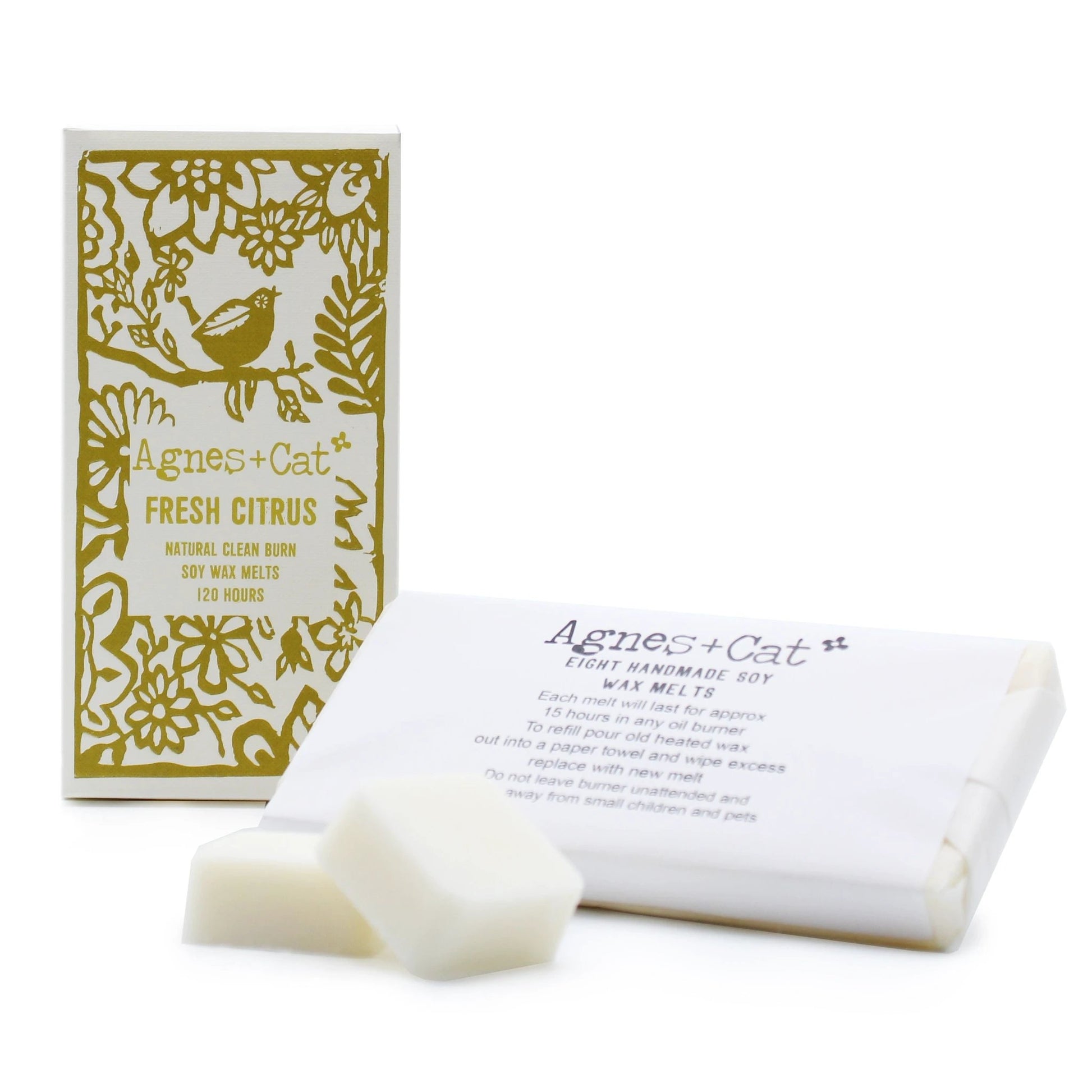 Agnes + Cat Box of 8 Wax Melts - Fresh Citrus by AW Dropship UK
