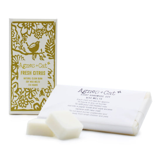 Agnes + Cat Box of 8 Wax Melts - Fresh Citrus by AW Dropship UK
