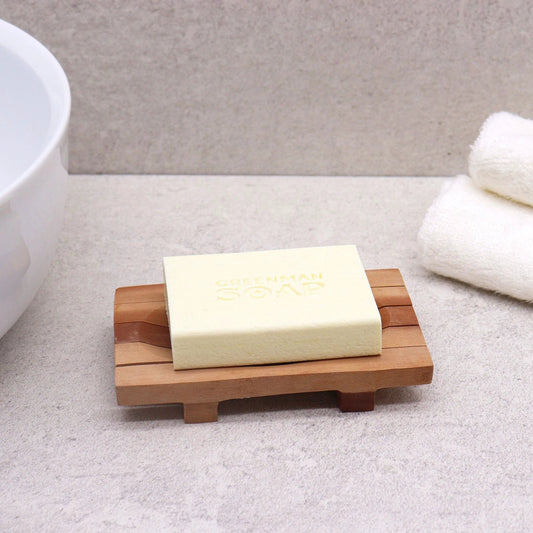 Classic Mahogany Soap Dish - Grid Drainer by AW Dropship UK