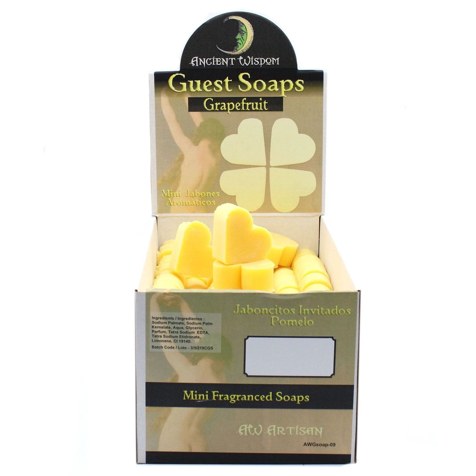 Heart Guest Soap - Grapefruit by AW Dropship UK